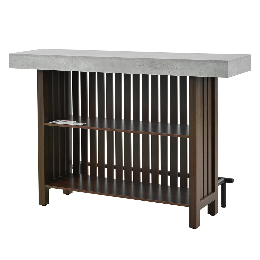 [variant:N889P427904R] 3-in-1 Dining and Bar Table with Wine Storage image 11