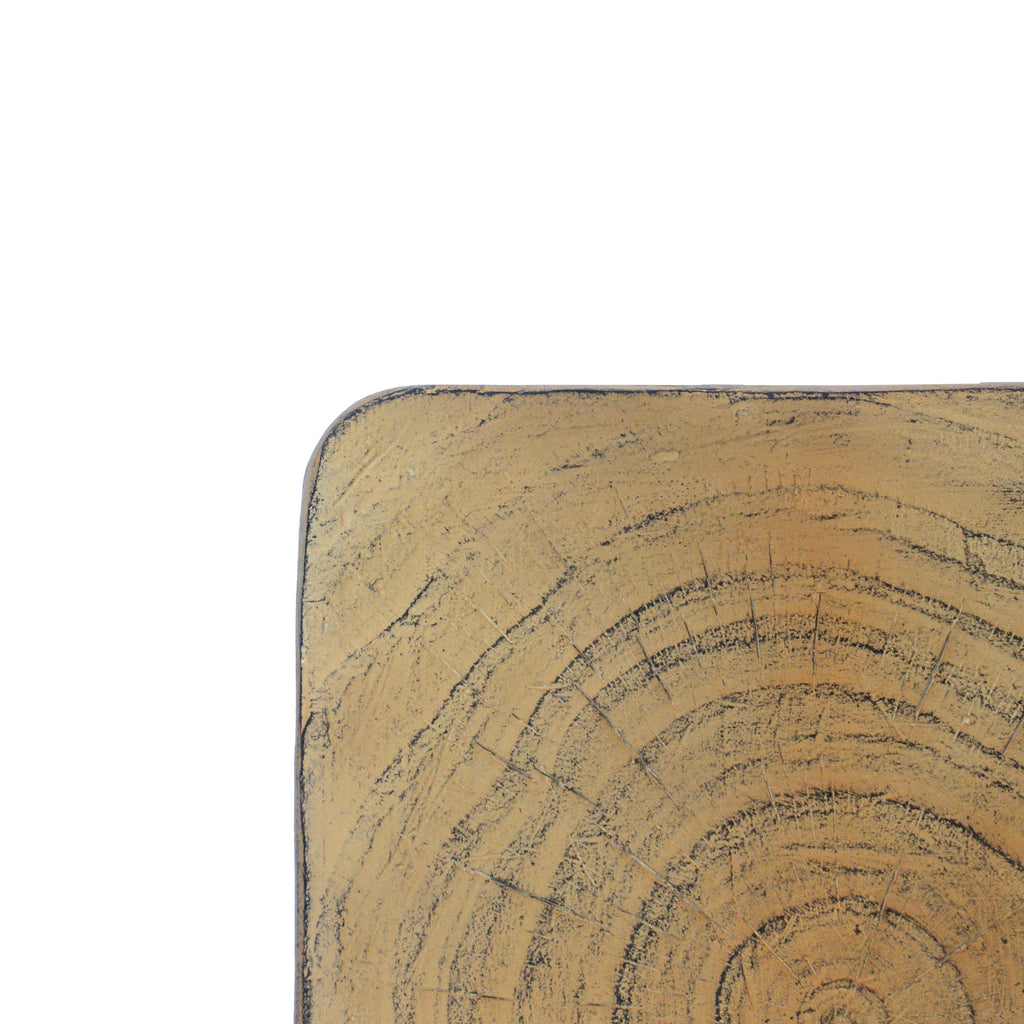 Twisted Wood-Look Indoor/Outdoor Side Table — [variant:N911P479287N] Natural image 14