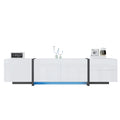 [variant:N875P283187W] High-Gloss LED TV Stand with Storage image 1