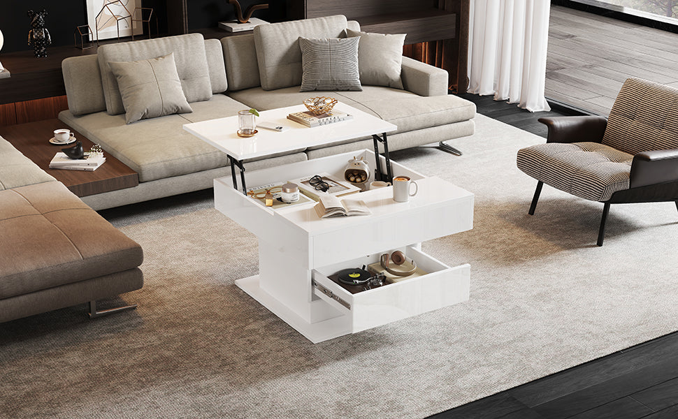 [variant:N892P423296W] 360° Rotating Lift-Top Coffee Table with Drawer image 17