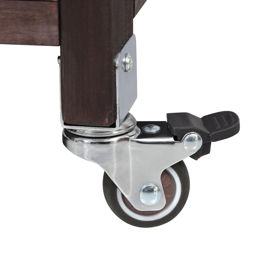 [variant:N853P386135Z] Outdoor Grill Cart with Raised Shelf – Dark Brown, 53.3-Inch image 34
