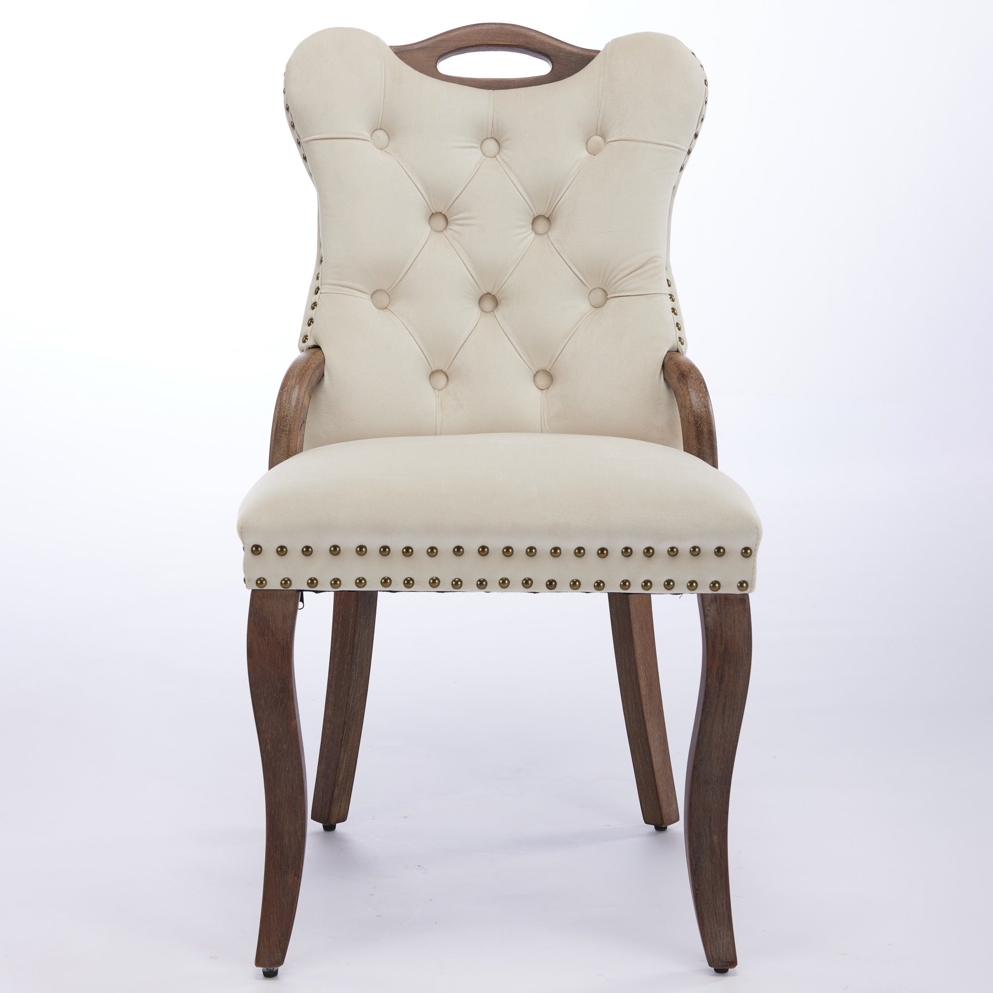 [variant:W5755P512977] Tufted Velvet Dining Armchairs – Set of 2 image 2