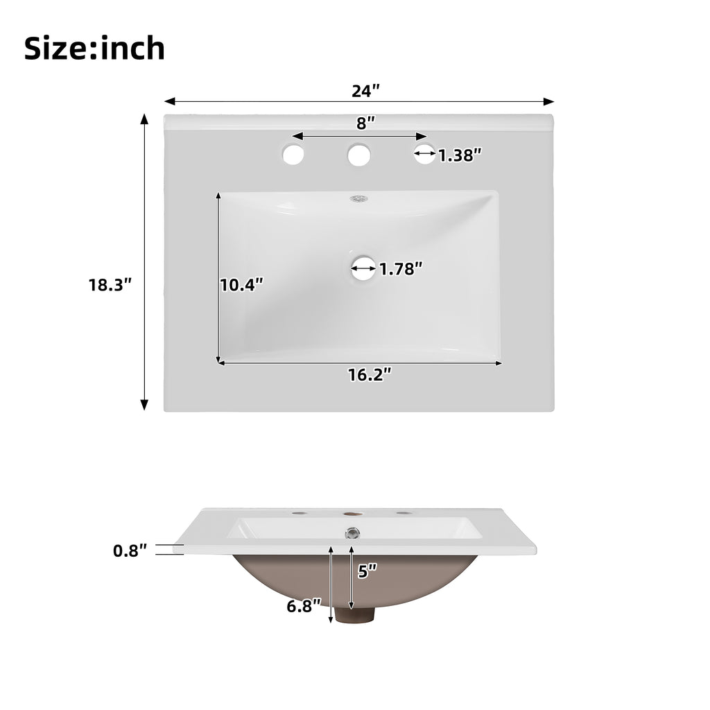 [variant:N848P469792N] Solid Wood Bathroom Vanity with Ceramic Sink – 24-Inch image 12