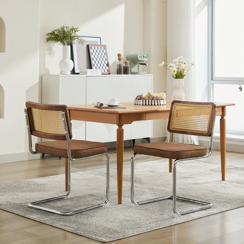 Coffee Rattan-Back Dining Chairs – Set of 2 — [variant:W5755P512975] Rattan-Back Dining Chairs – Set of 2 image 17