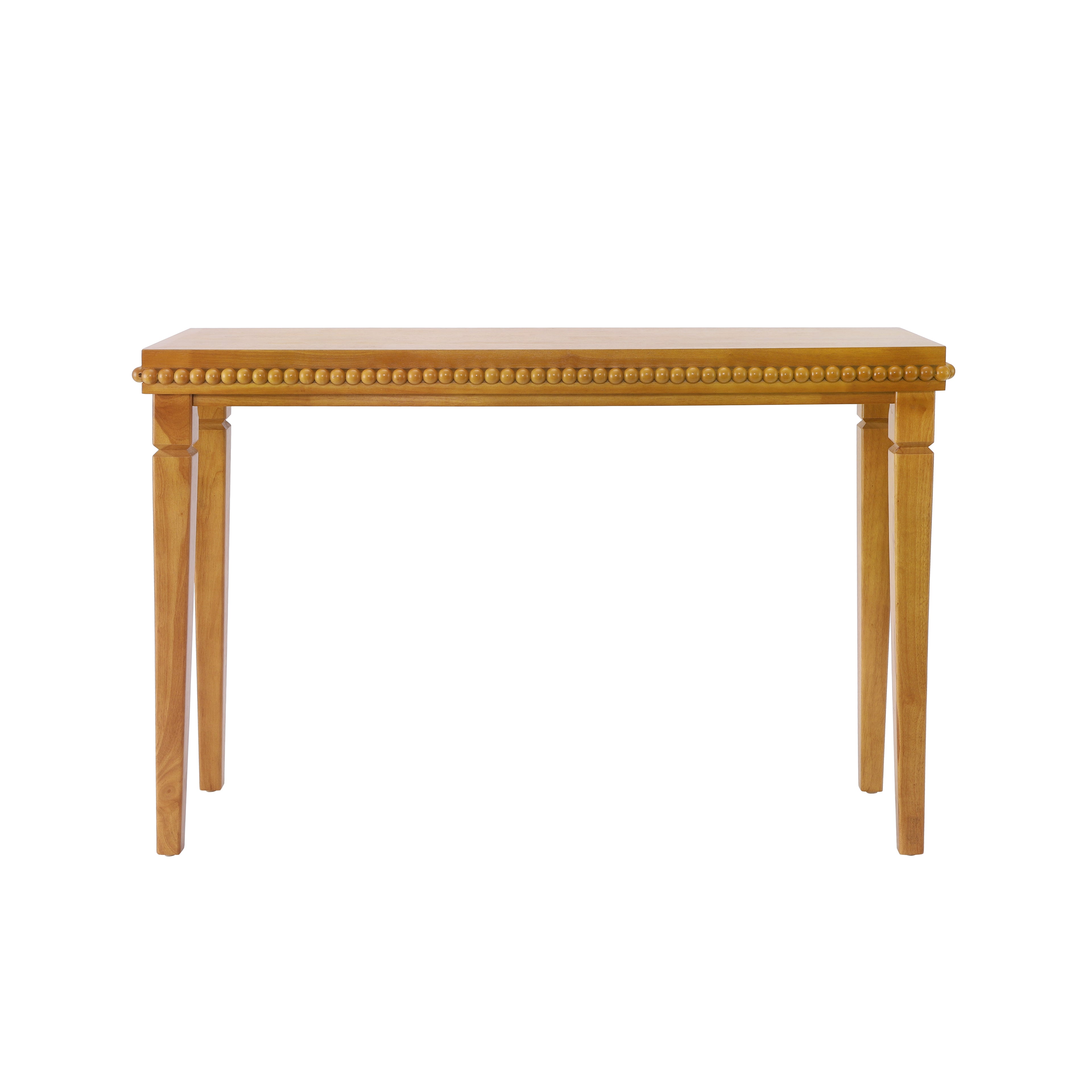 Farmhouse Console Table with Beaded Trim — [variant:N876P351928D] Natural image 12