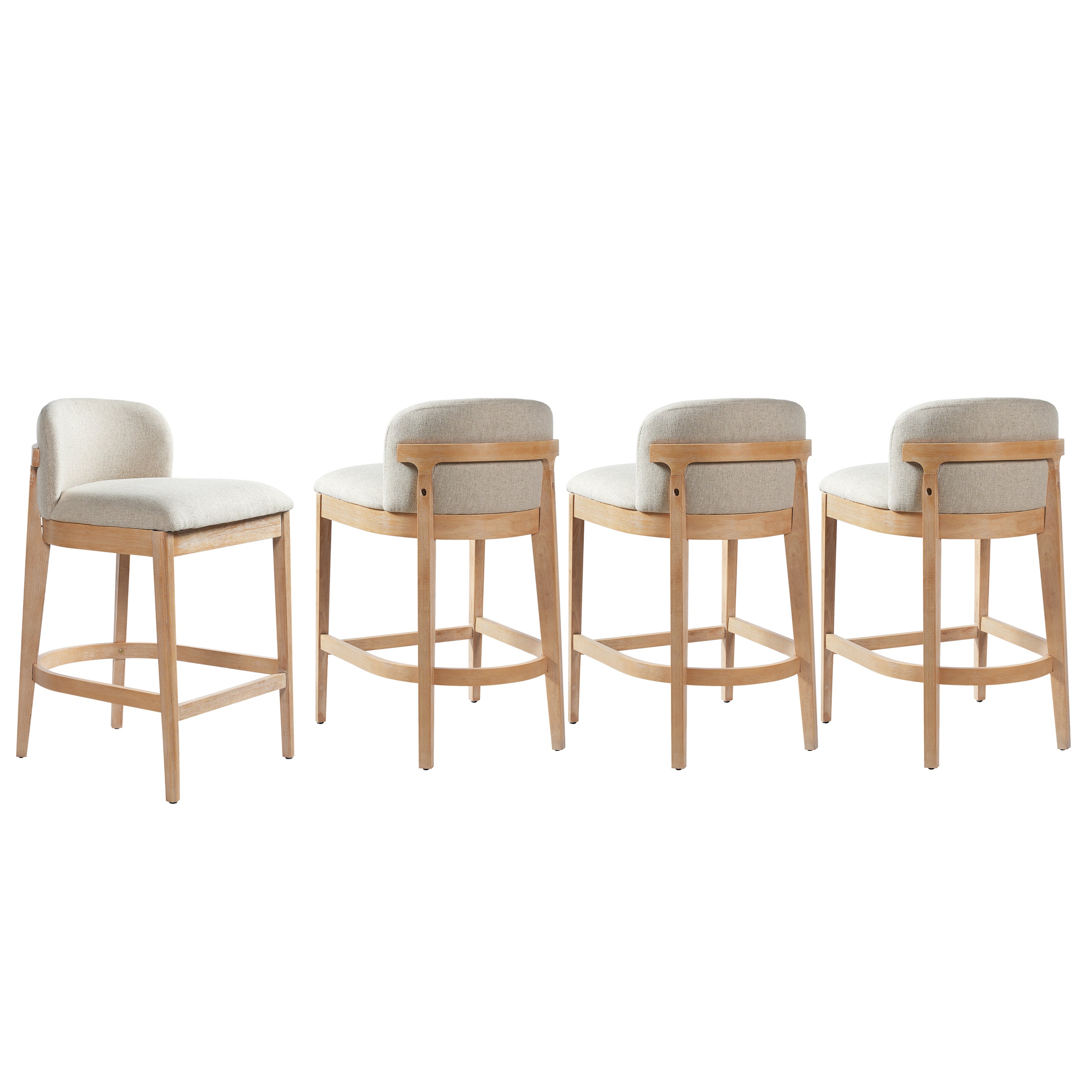 [variant:N897P442125N-S4] Calista Set of 4 Natural Wood Counter Stools image 2