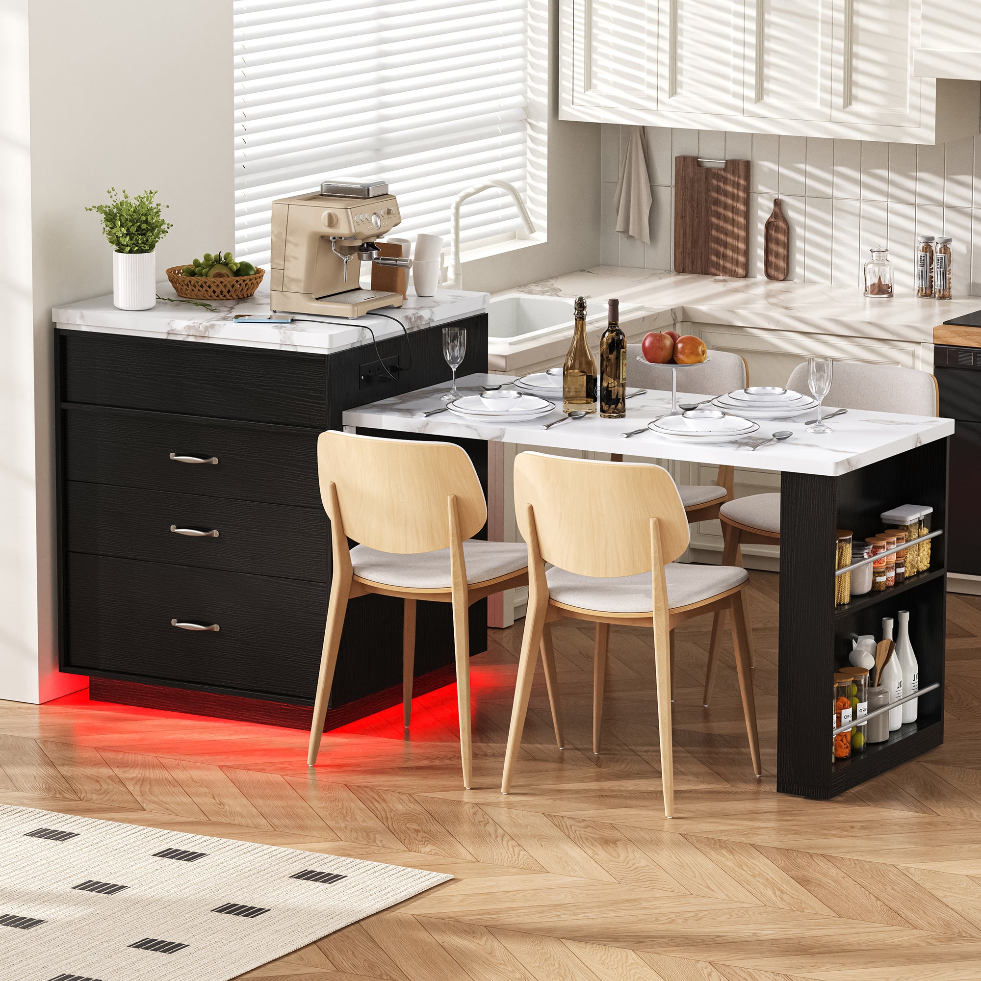 [variant:XW000036AAB-CA] Black,White Marble image 1