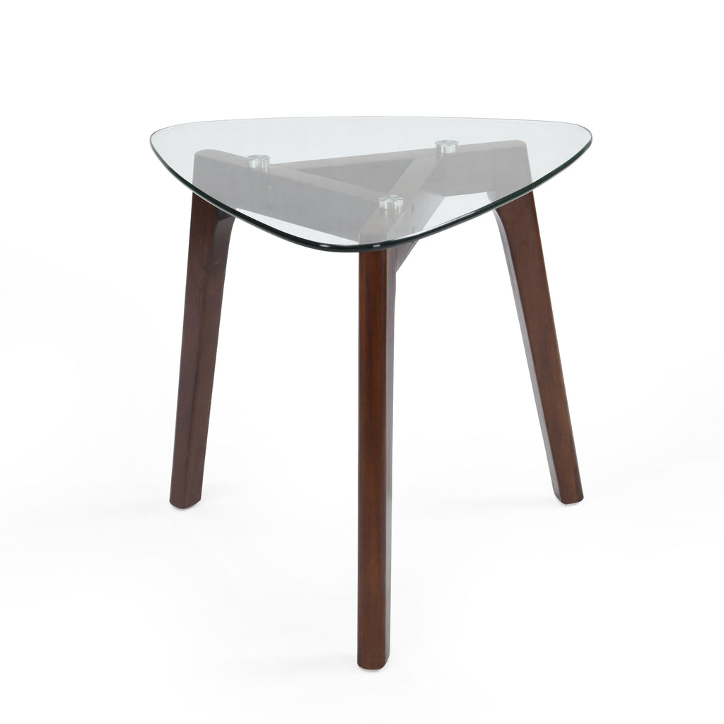 [variant:N872P268275T] Triangular Glass-Top Side Table – Walnut image 4
