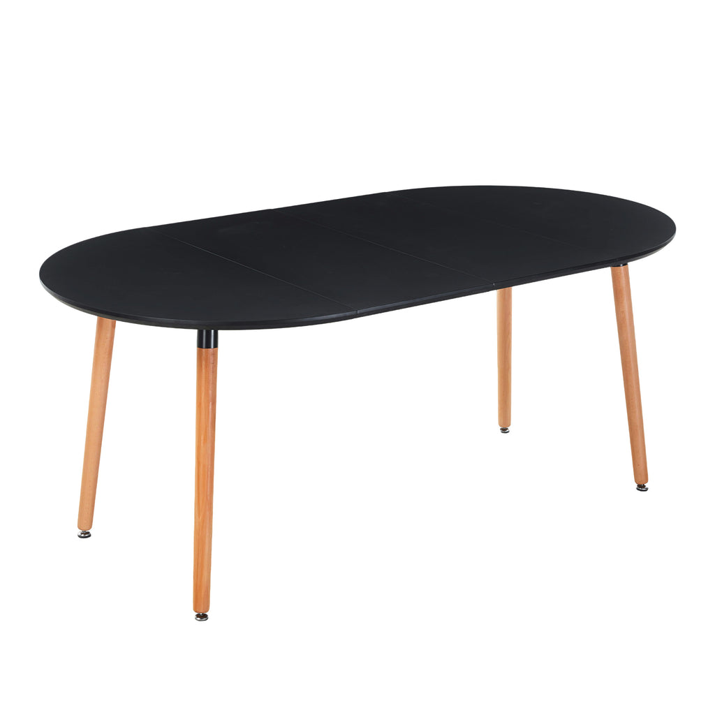 [variant:W3808P403944] Extendable Black Dining Table image 9