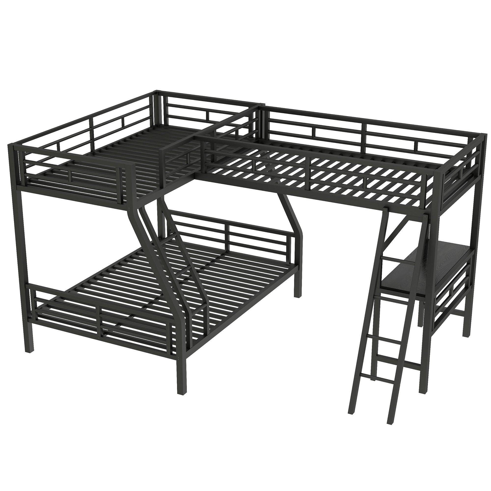 [variant:N8470000606B] Twin-over-Full Bunk and Twin Loft Bed with Desk image 18