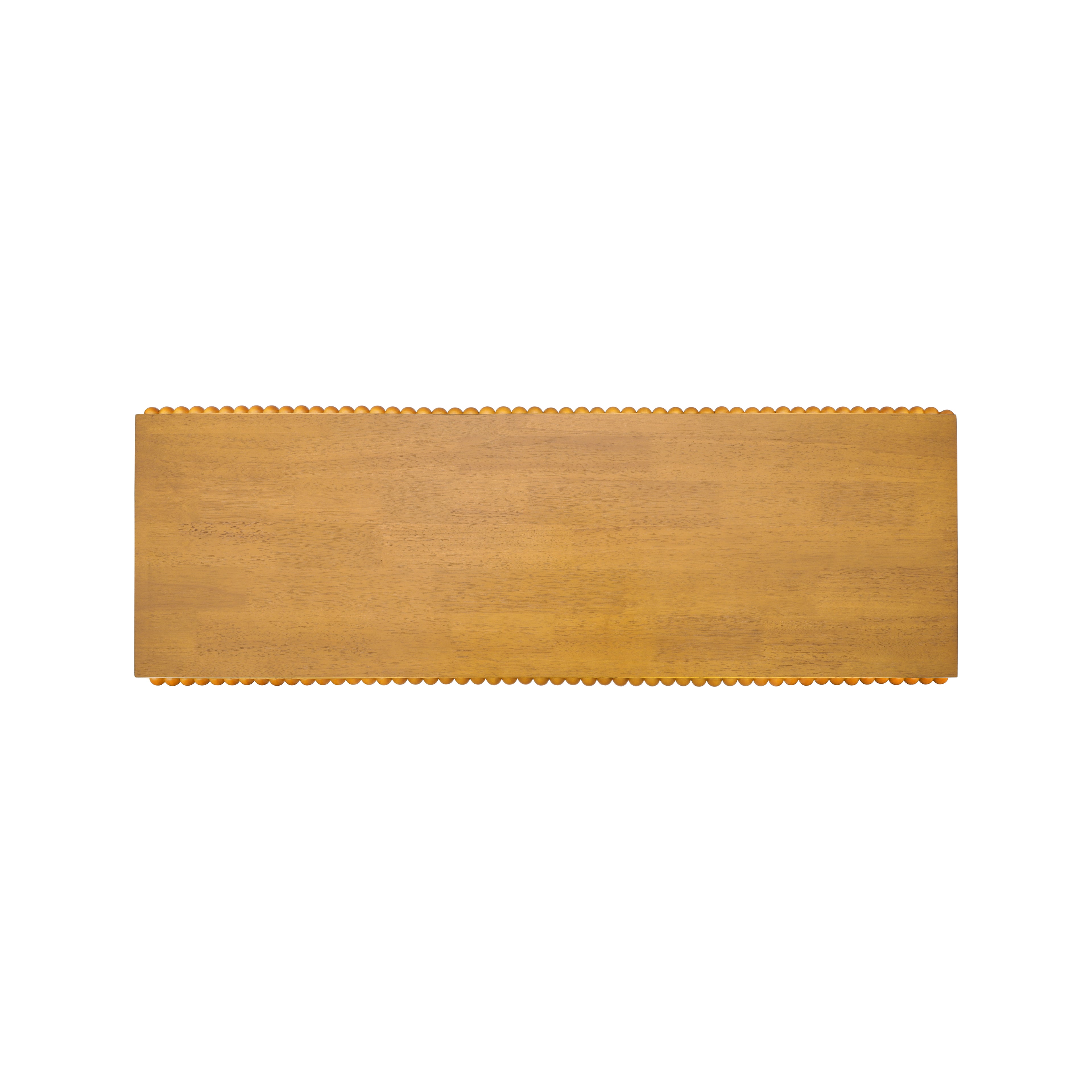 Farmhouse Console Table with Beaded Trim — [variant:N876P351928D] Natural image 8