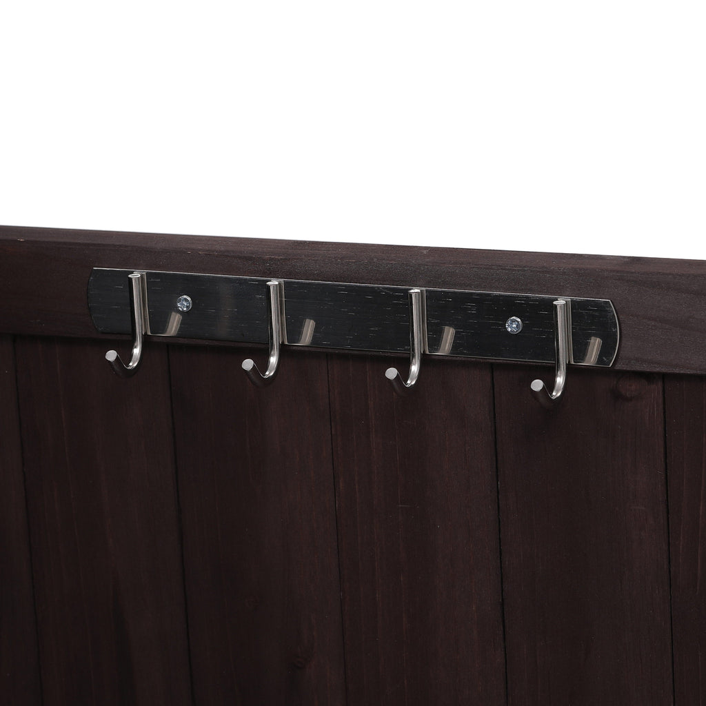 [variant:N853P386135Z] Outdoor Grill Cart with Raised Shelf – Dark Brown, 53.3-Inch image 32