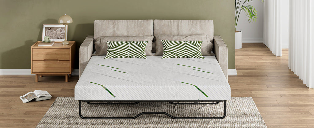 [variant:W3686P477347] Queen Memory Foam Sofa Bed Mattress – 3-Inch, White image 11