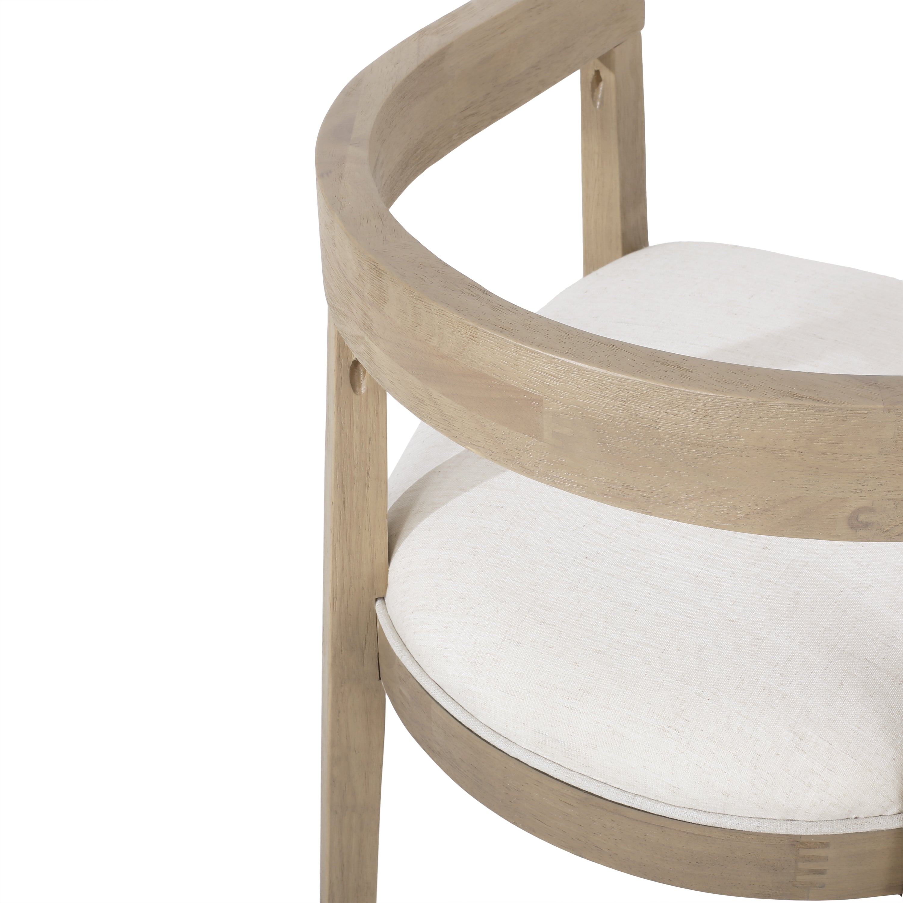 [variant:N872P268260A] Set of 2 Modern Beige Upholstered Dining Armchairs image 11