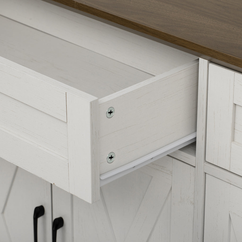 [variant:N853P444963W] 55-Inch Farmhouse Buffet Cabinet with Drawers image 40