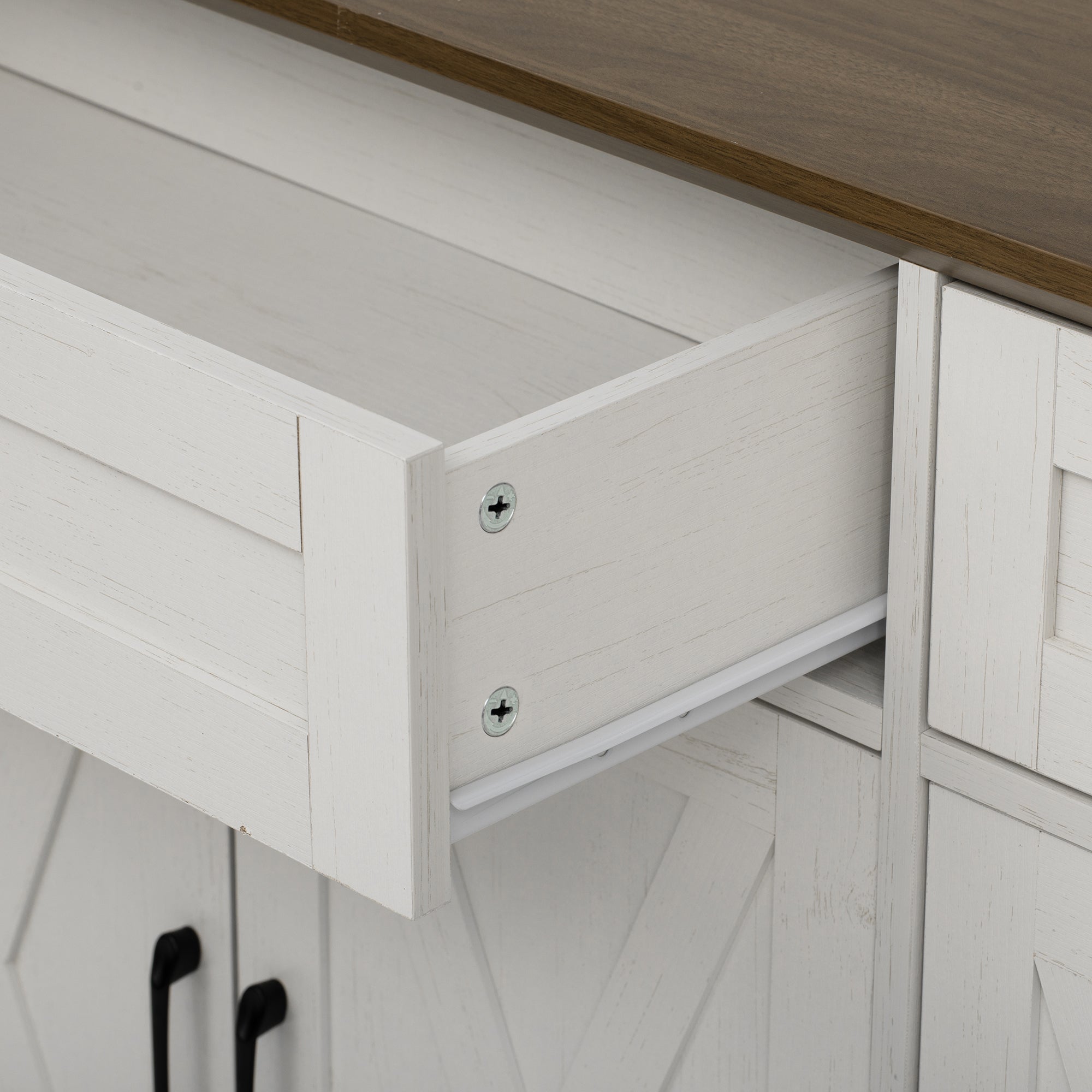 [variant:N853P444963W] 55-Inch Farmhouse Buffet Cabinet with Drawers image 40