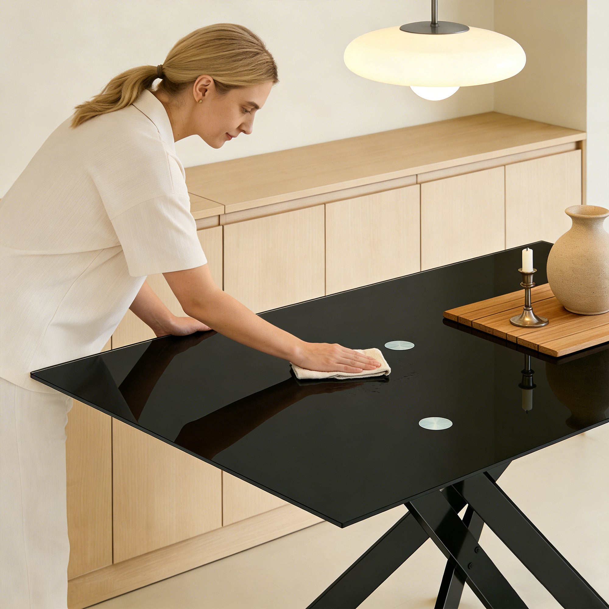 [variant:W3856P411912] Tempered-Glass Dining Table – 51-Inch image 14