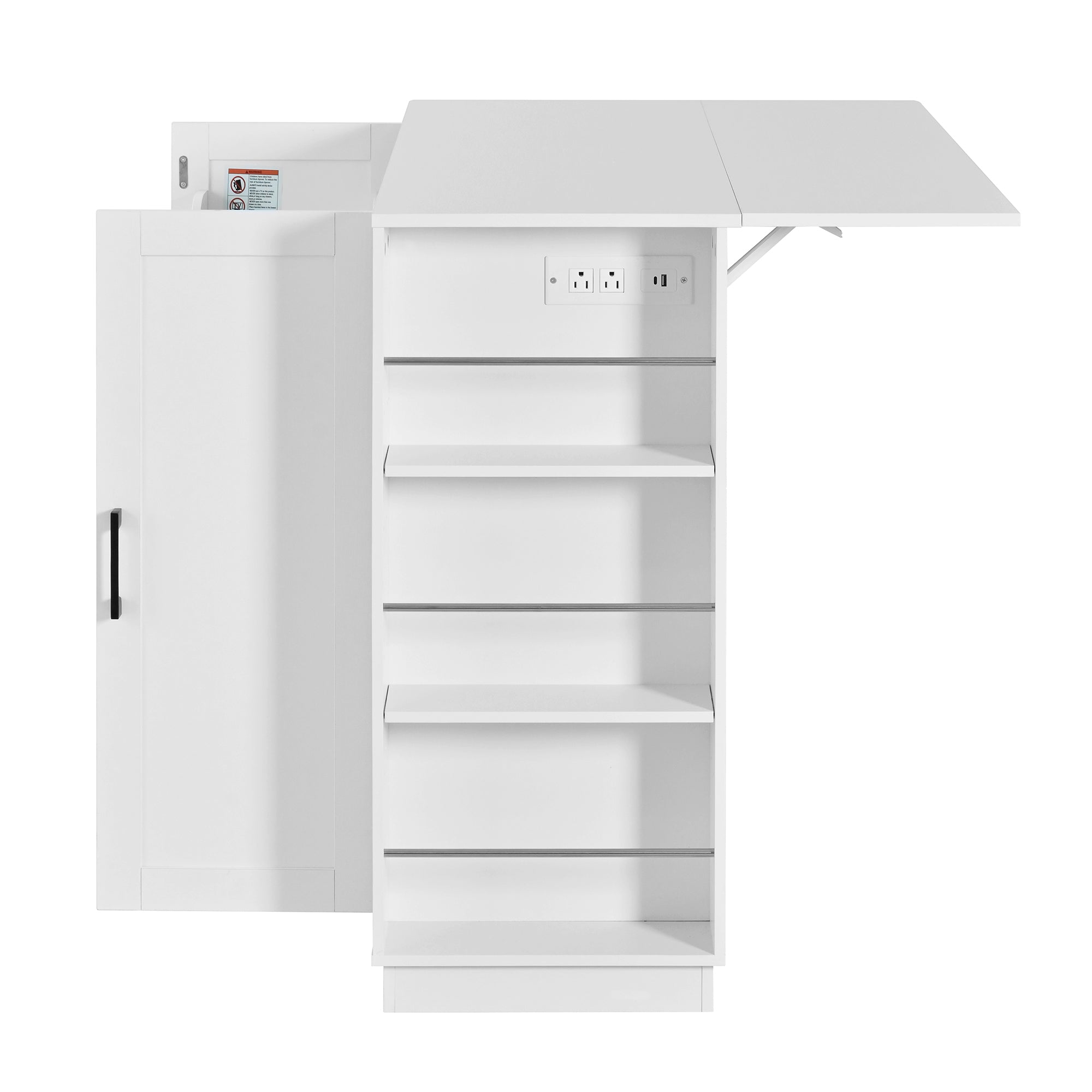 [variant:N889P443148K] Foldable-Top Bar Cabinet with Power Outlet – 47-Inch image 18