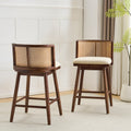 [variant:N897P439538D] Talia Rattan Counter Chairs – Set of 2 image 1