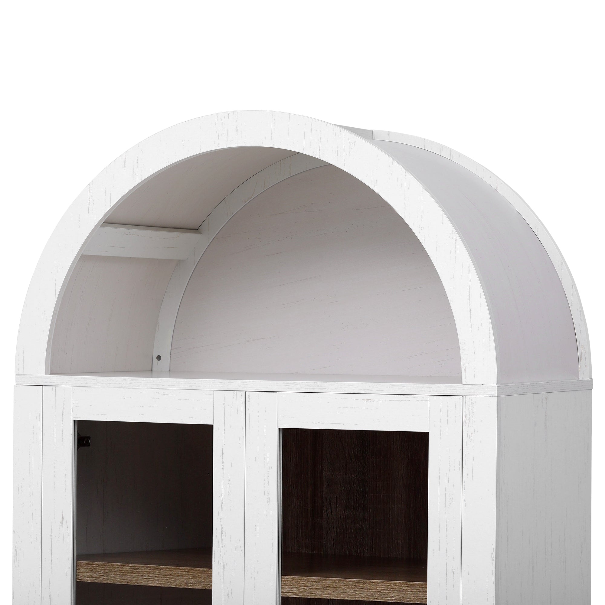 [variant:N853P387781W] Arched Glass-Door Pantry Cabinet – 71-Inch image 42