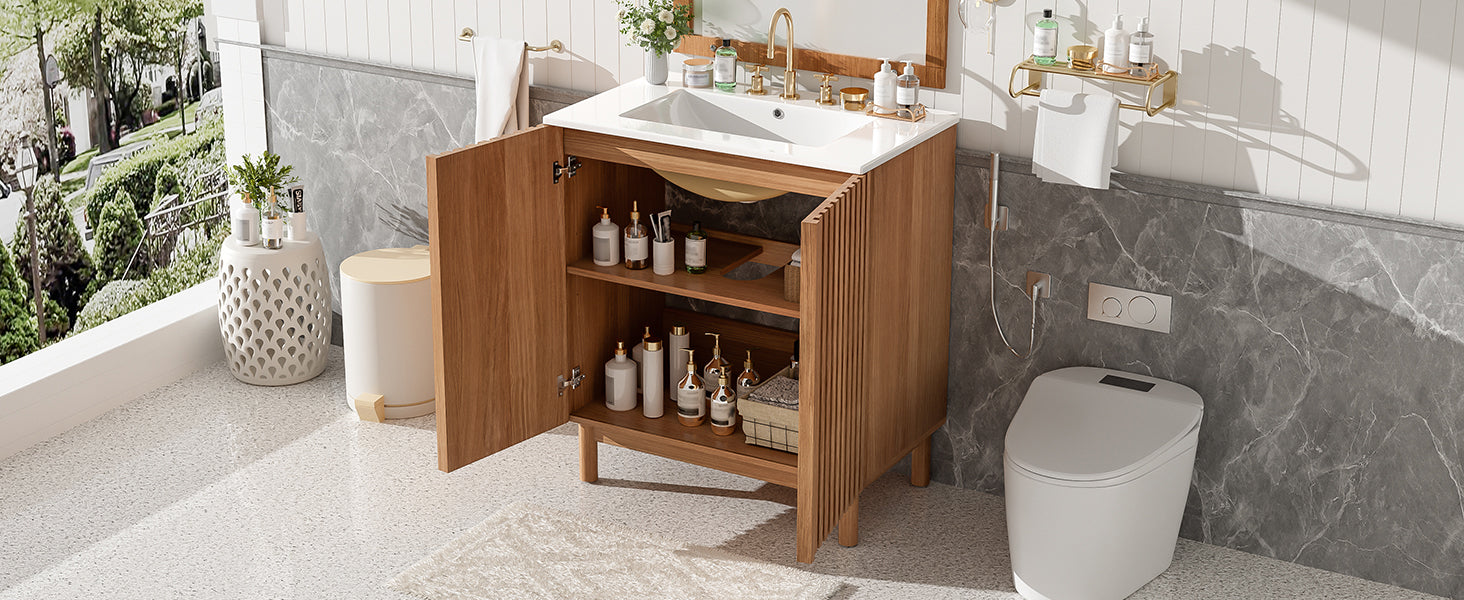 [variant:N729P339777O] Traditional Bathroom Vanity with Ceramic Sink – 29.9-Inch image 25