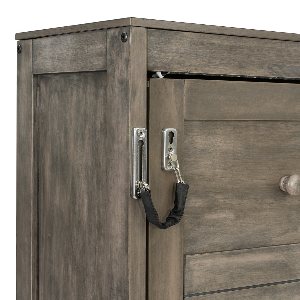 [variant:N8470004035D-1] Queen LED Murphy Bed Cabinet – Brown image 13