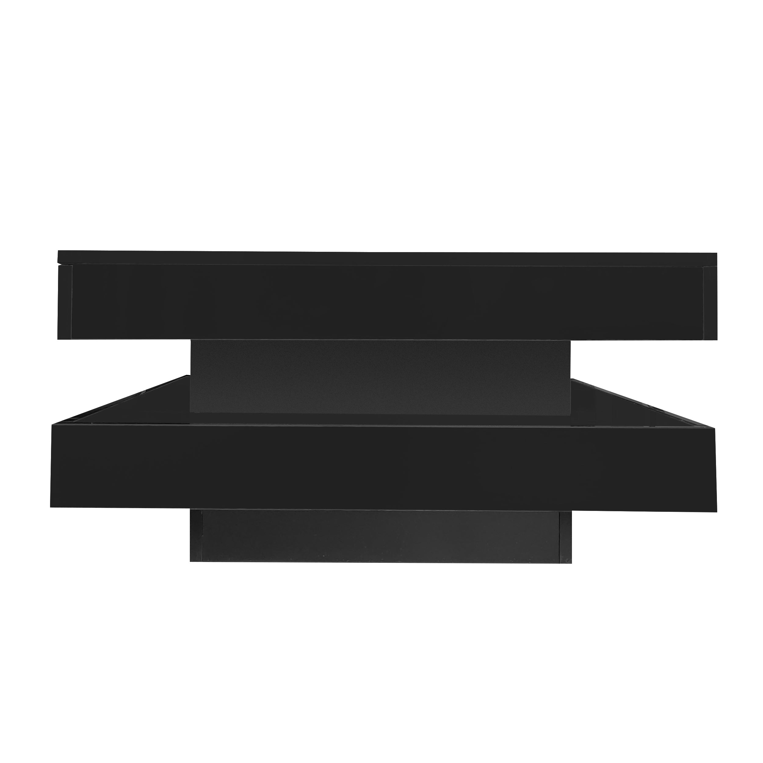 [variant:N892P423297B] Square High-Gloss LED Coffee Table with Rotating Top image 11