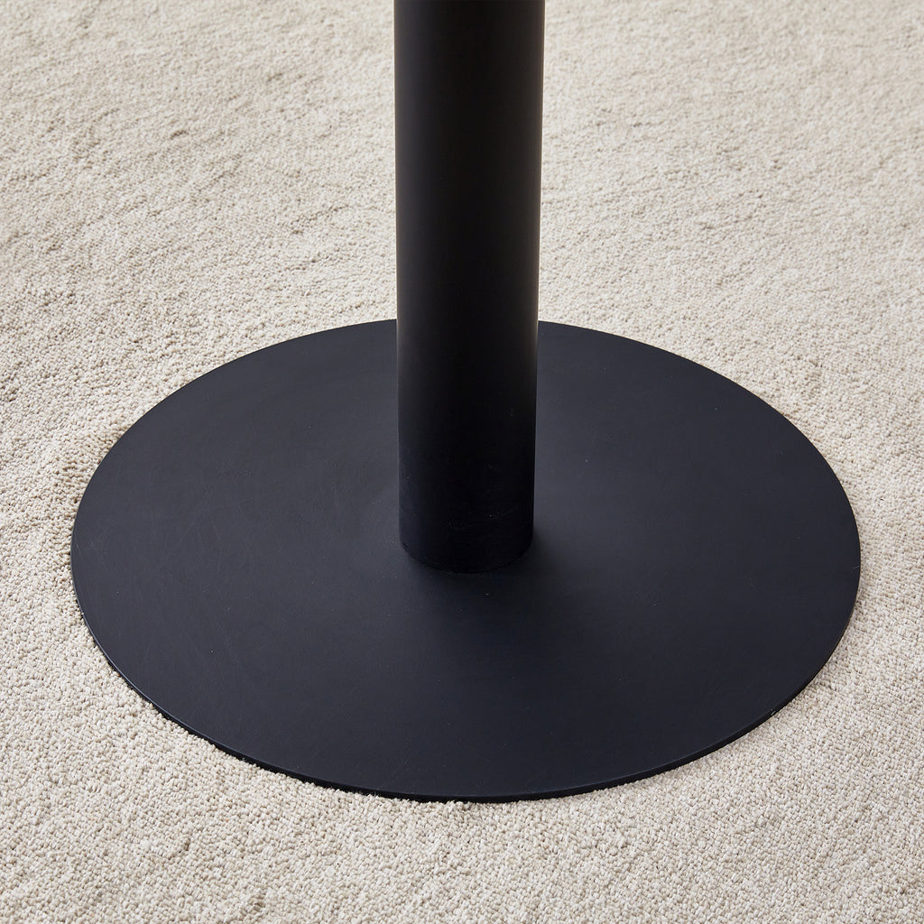 [variant:W3806P409447] Round Dark Wood-Grain Dining Table – 31.5-Inch image 16