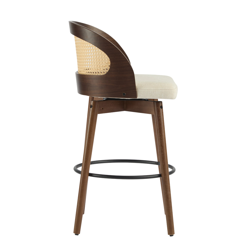 [variant:N897P439513W] Swivel Rattan-Back Counter Stools – Set of 2 image 7