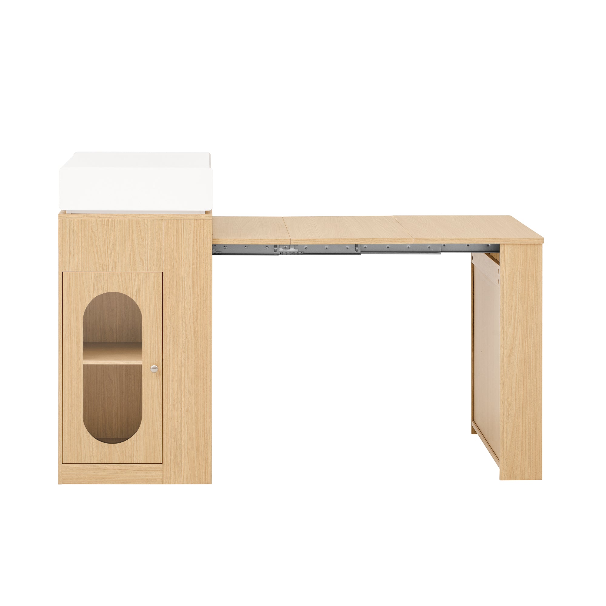 [variant:XW000028AAN-CA] Rolling Kitchen Island with Extendable Table image 11