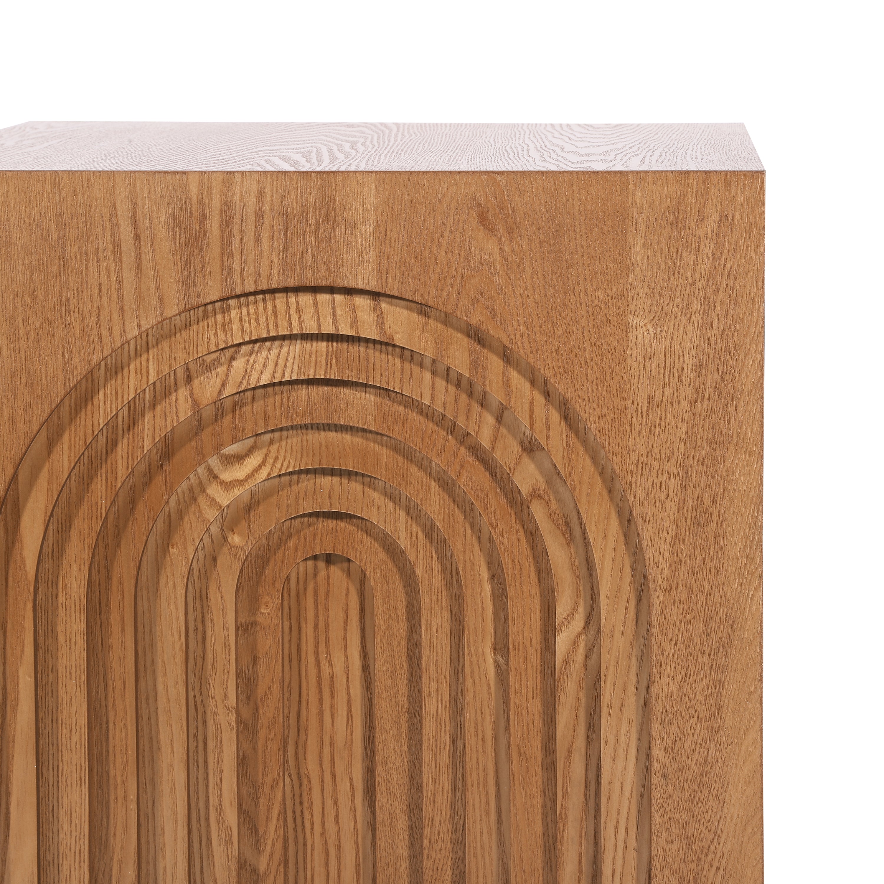 Round Wood End Table — [variant:N876P386371D] Natural & Light Brown image 5