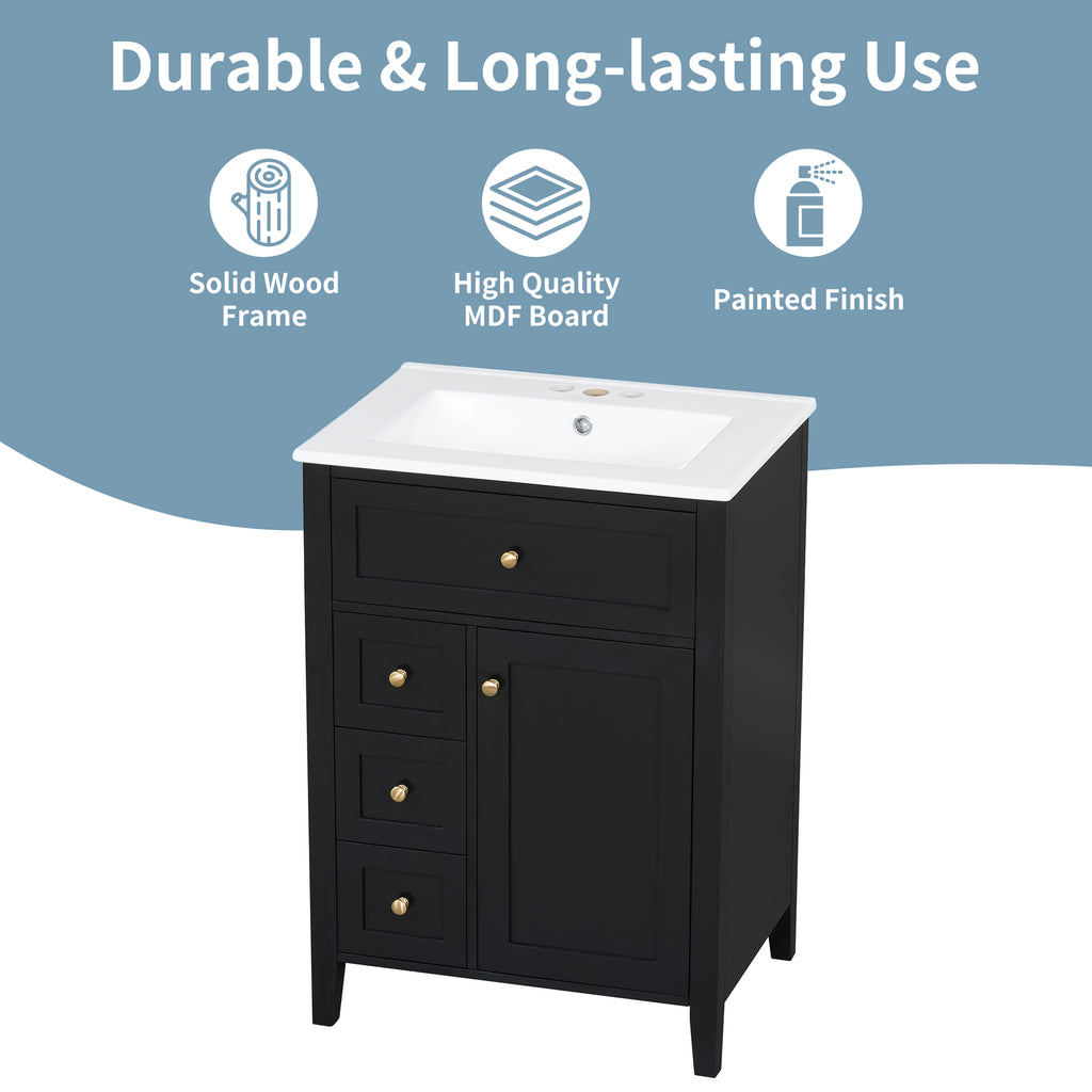 [variant:N725P280631B] Black Bathroom Vanity with Ceramic Sink – 24-Inch image 16