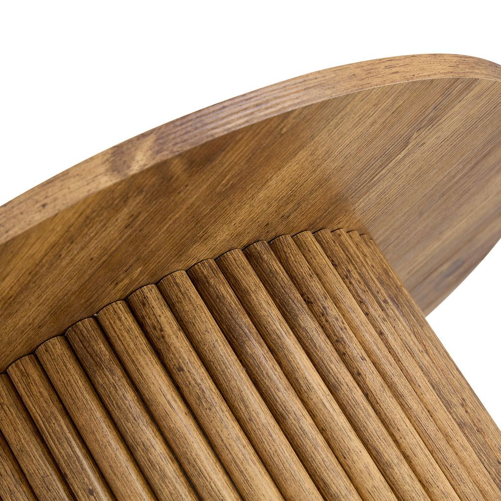 [variant:W3806P404738] Round Fluted Coffee Table with Metal Frame – 27.5-Inch image 20