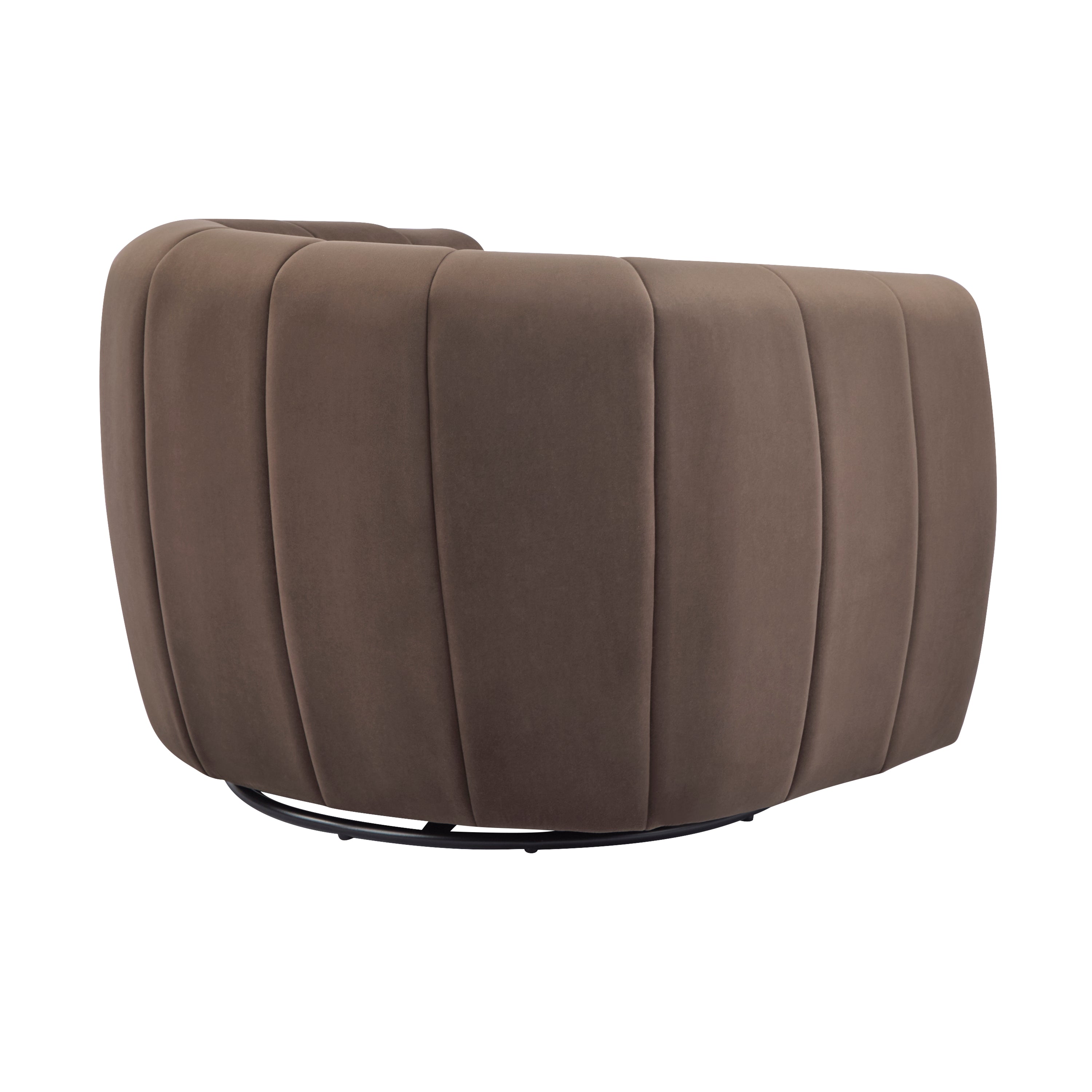 [variant:N898P443732D] Velvet Swivel Armchair image 5