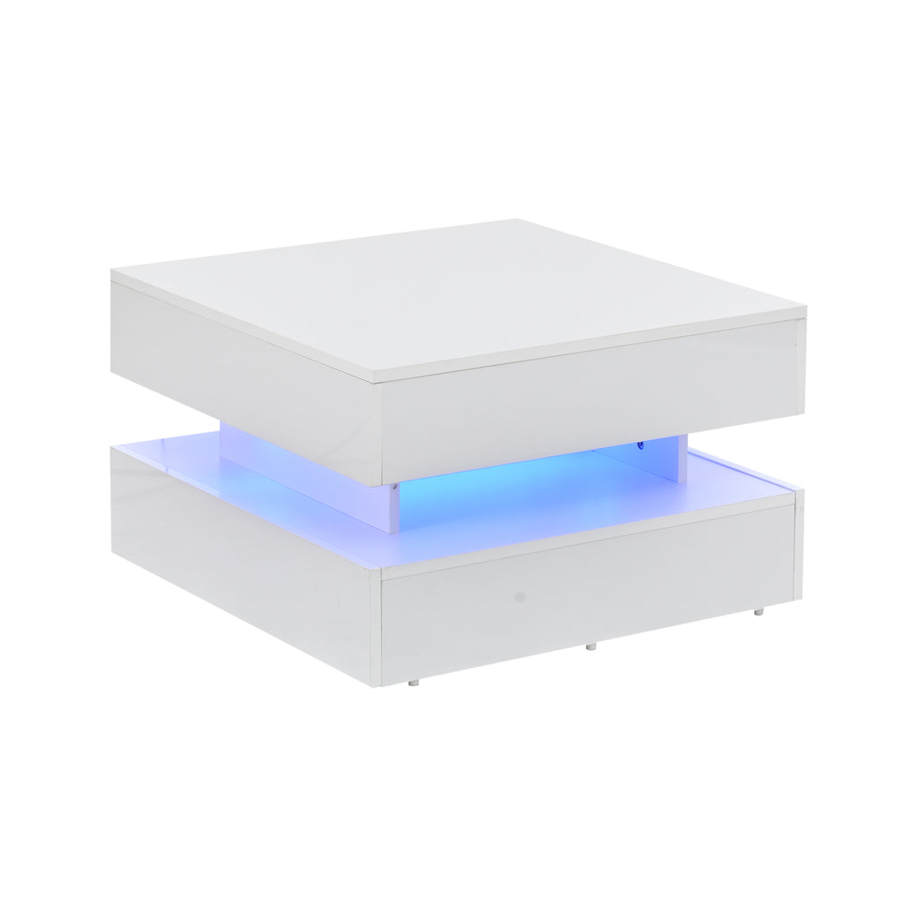 [variant:N892P407973W] White Lift-Top LED Coffee Table with 2 Drawers image 31