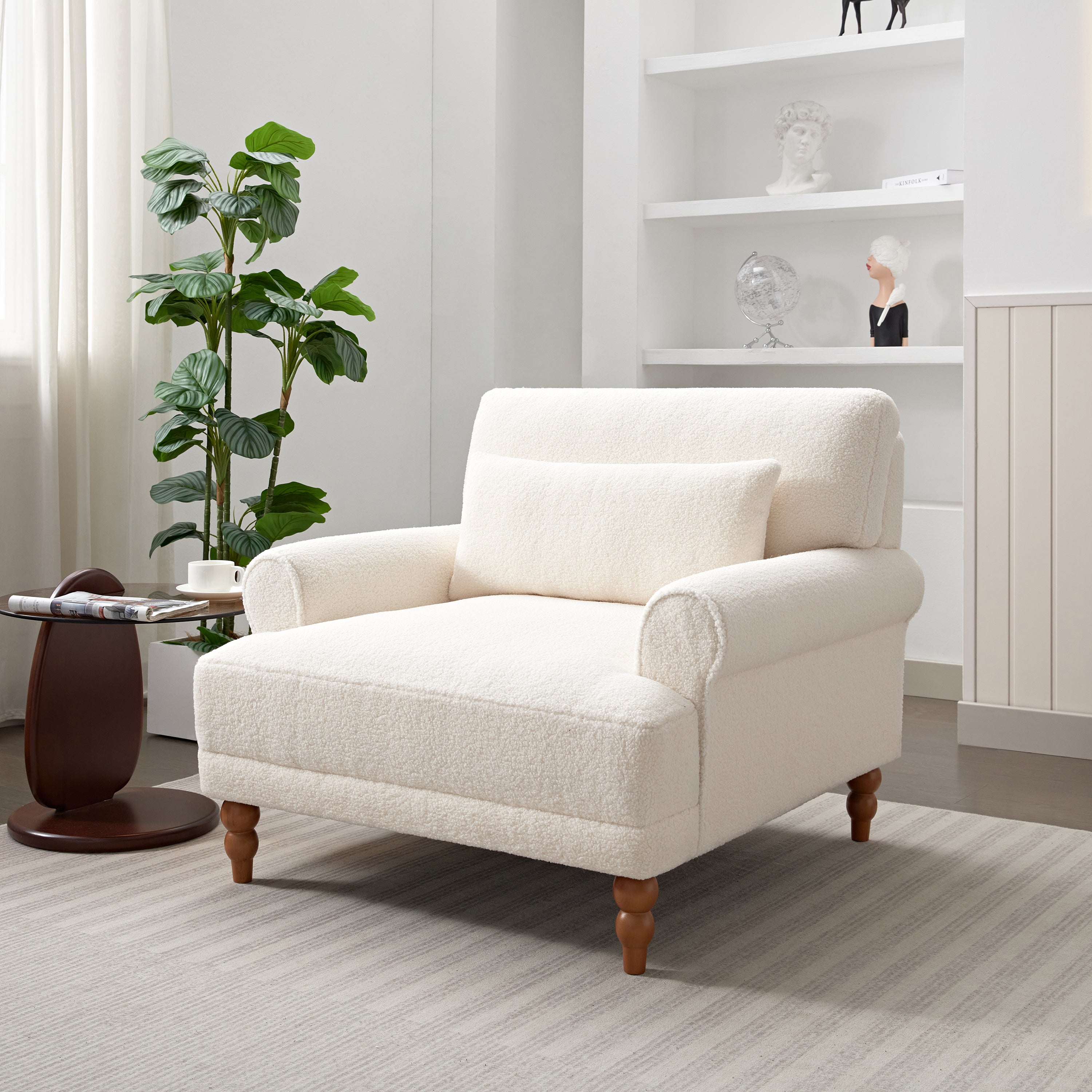 [variant:N851S0028A] Round-Arm Upholstered Accent Chair image 1
