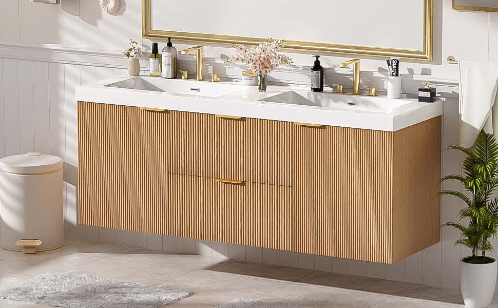 [variant:N729P000007N] Double-Sink Bathroom Vanity with SMC Top – 59.3-Inch image 22