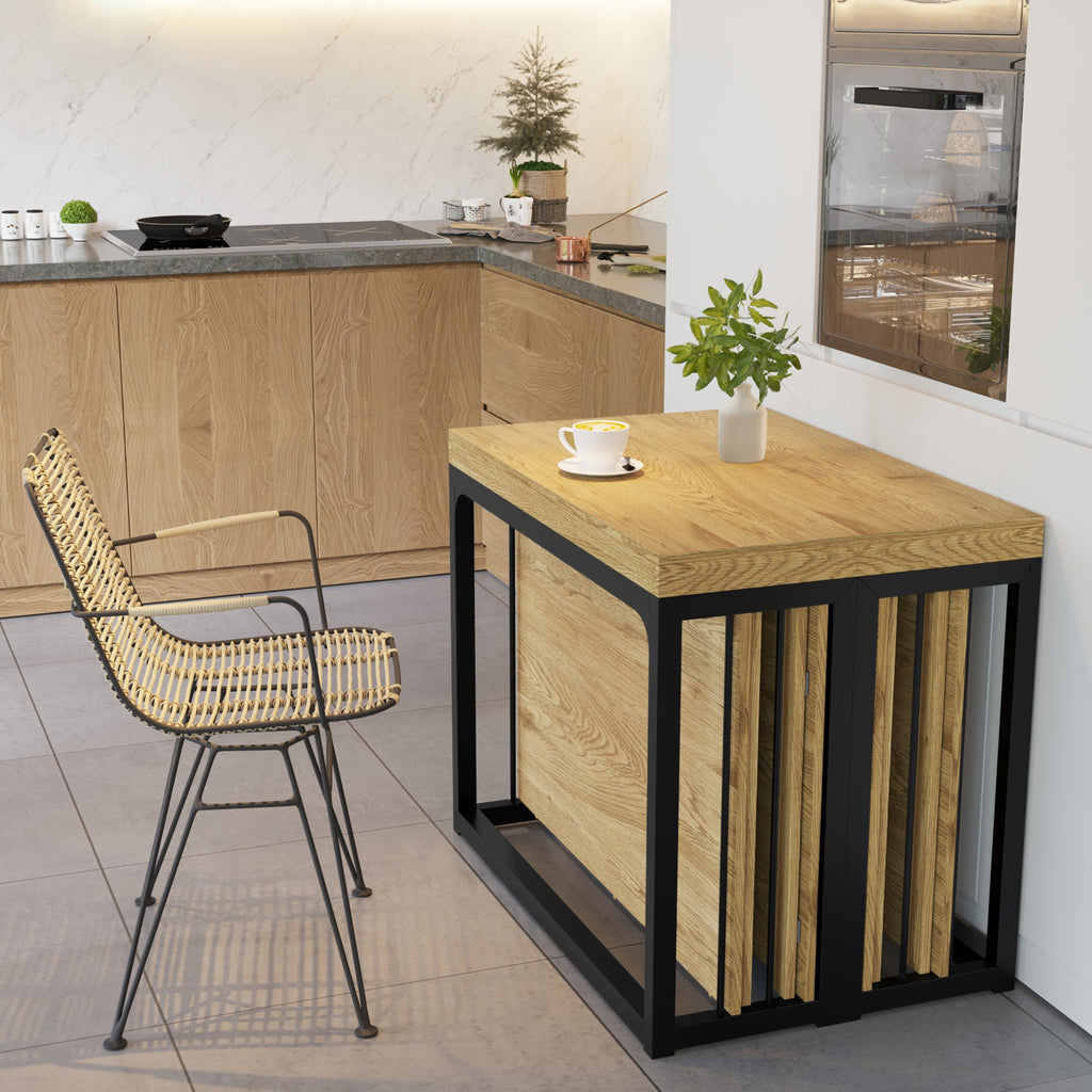 [variant:W3679S00001] Extendable Dining Table for 2–10 – Wild Oak image 5