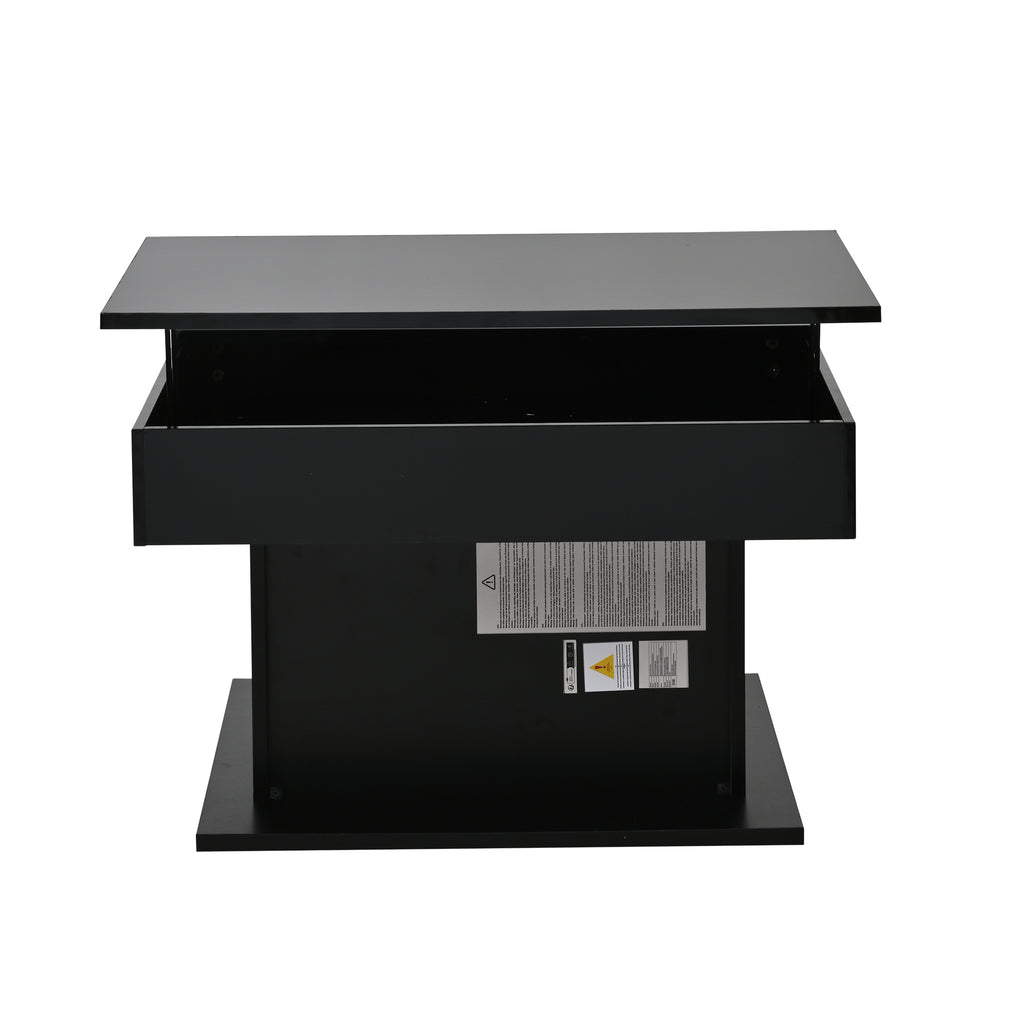 [variant:N892P423296B] Black 360° Rotating Lift-Top Coffee Table image 32