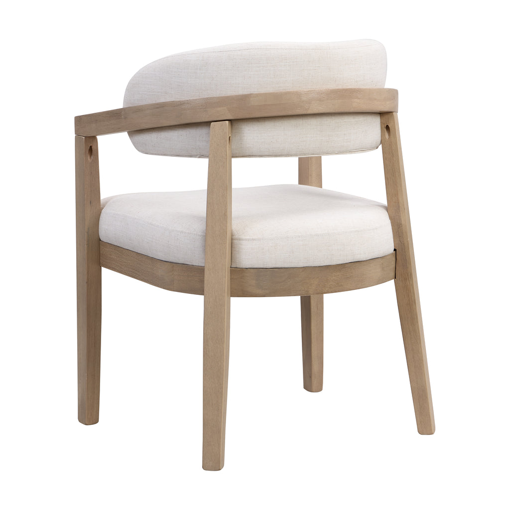 [variant:N872P357172A] Set of 2 Modern Rubberwood Dining Armchairs – Beige image 6