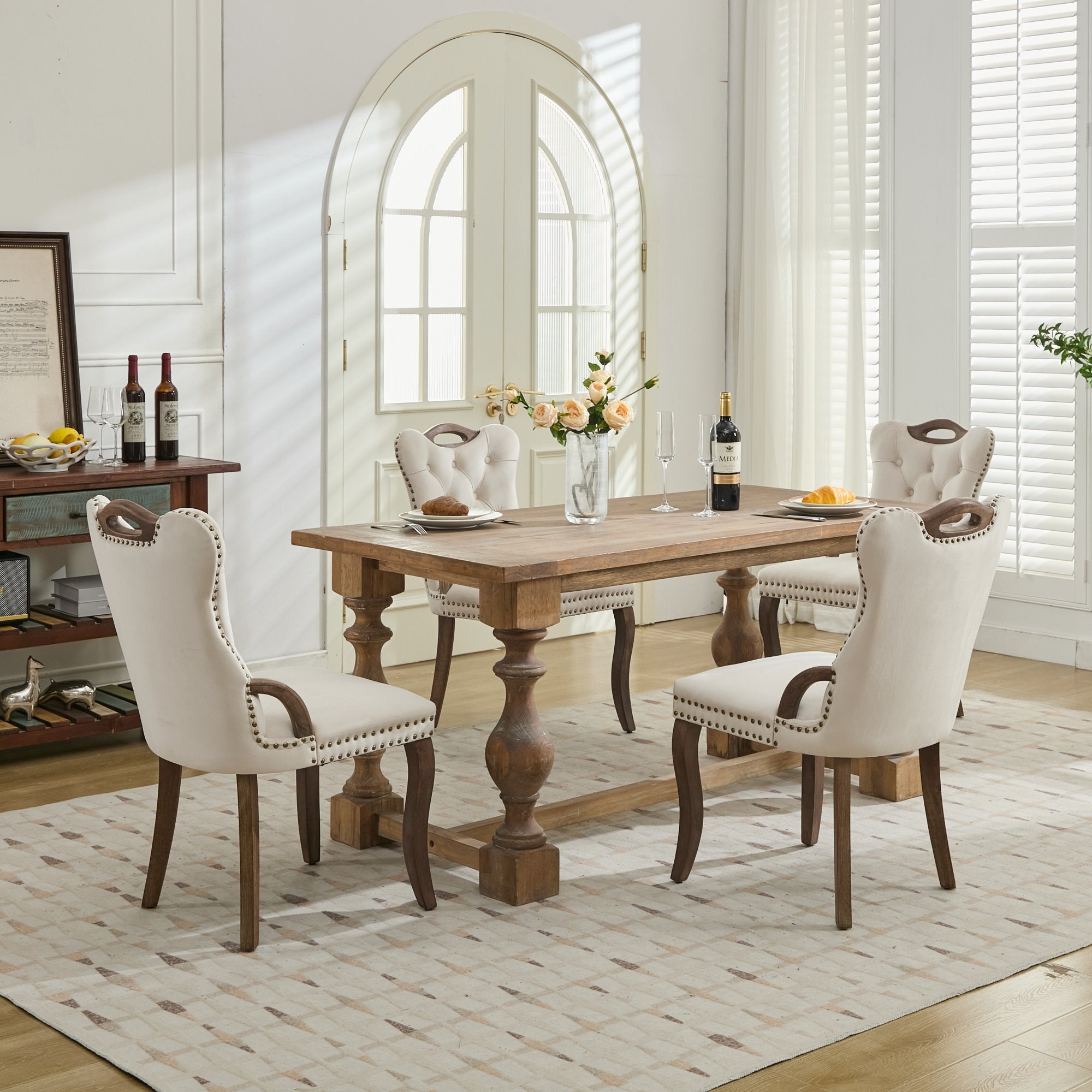 [variant:W5755P512977] Tufted Velvet Dining Armchairs – Set of 2 image 24