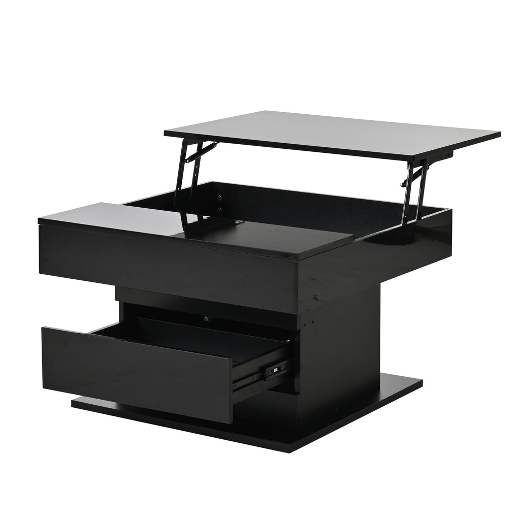 [variant:N892P423296B] Black 360° Rotating Lift-Top Coffee Table image 38