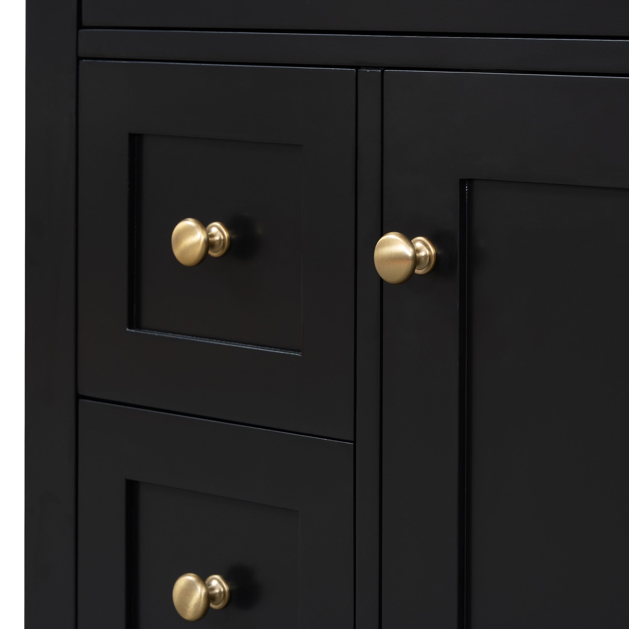[variant:N725P280631B] Black Bathroom Vanity with Ceramic Sink – 24-Inch image 9