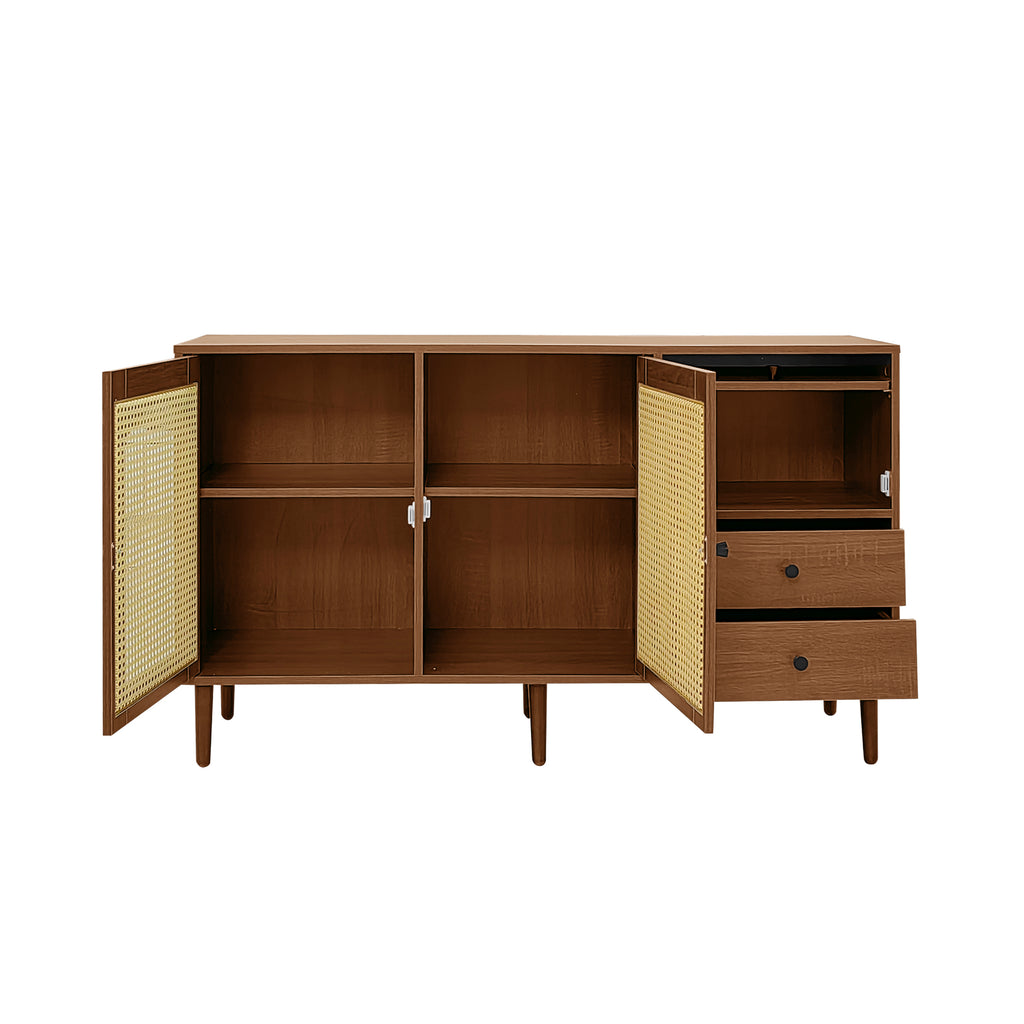 [variant:GA0013N] Country-Style Rattan-Door Sideboard image 21