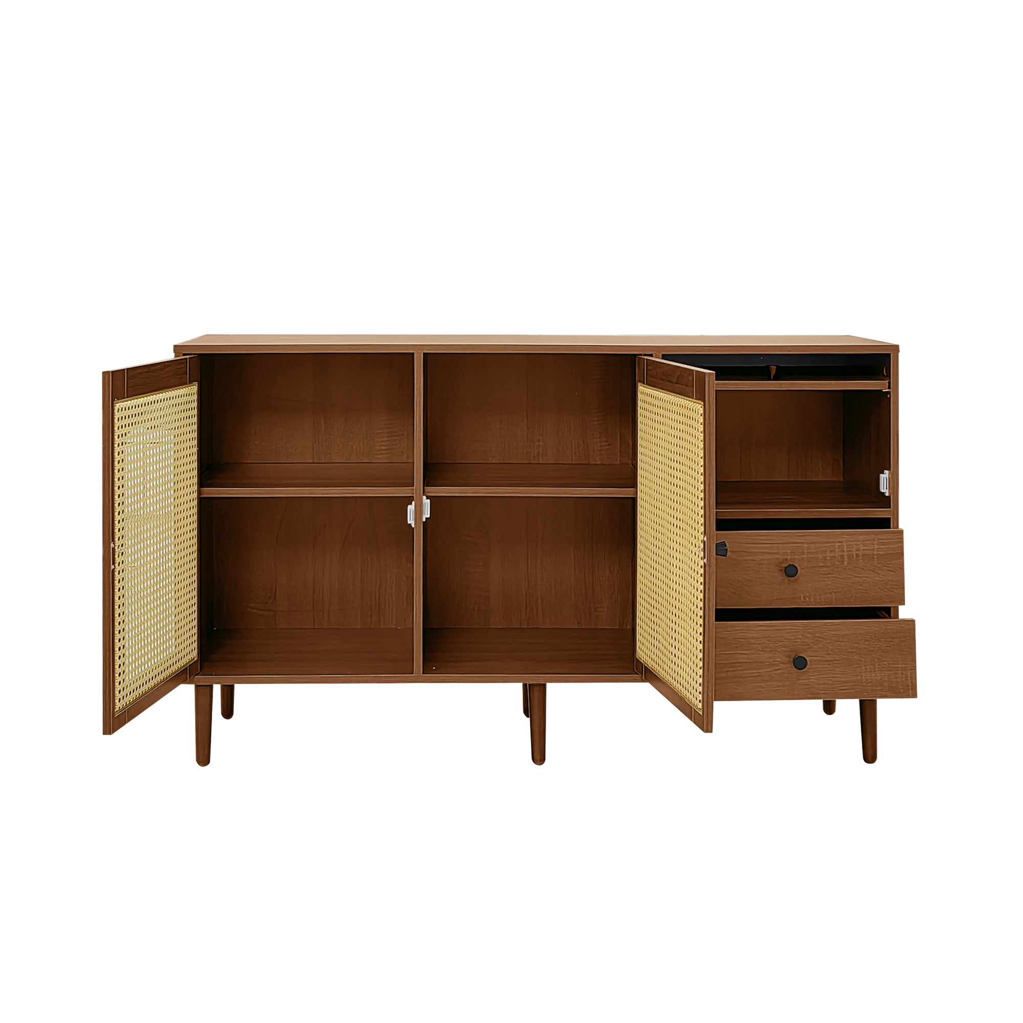 [variant:GA0013N] Country-Style Rattan-Door Sideboard image 21