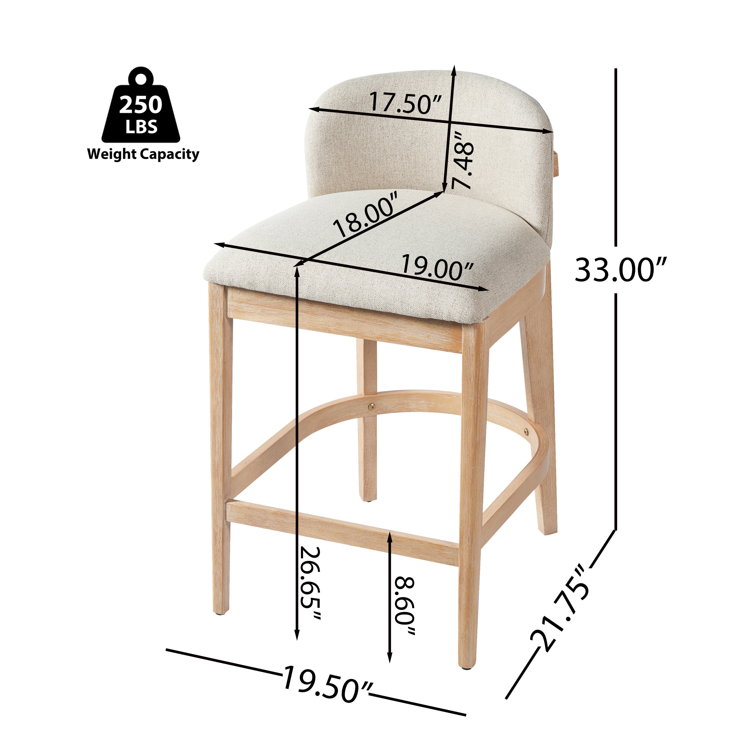 [variant:N897P442125N-S4] Calista Set of 4 Natural Wood Counter Stools image 4
