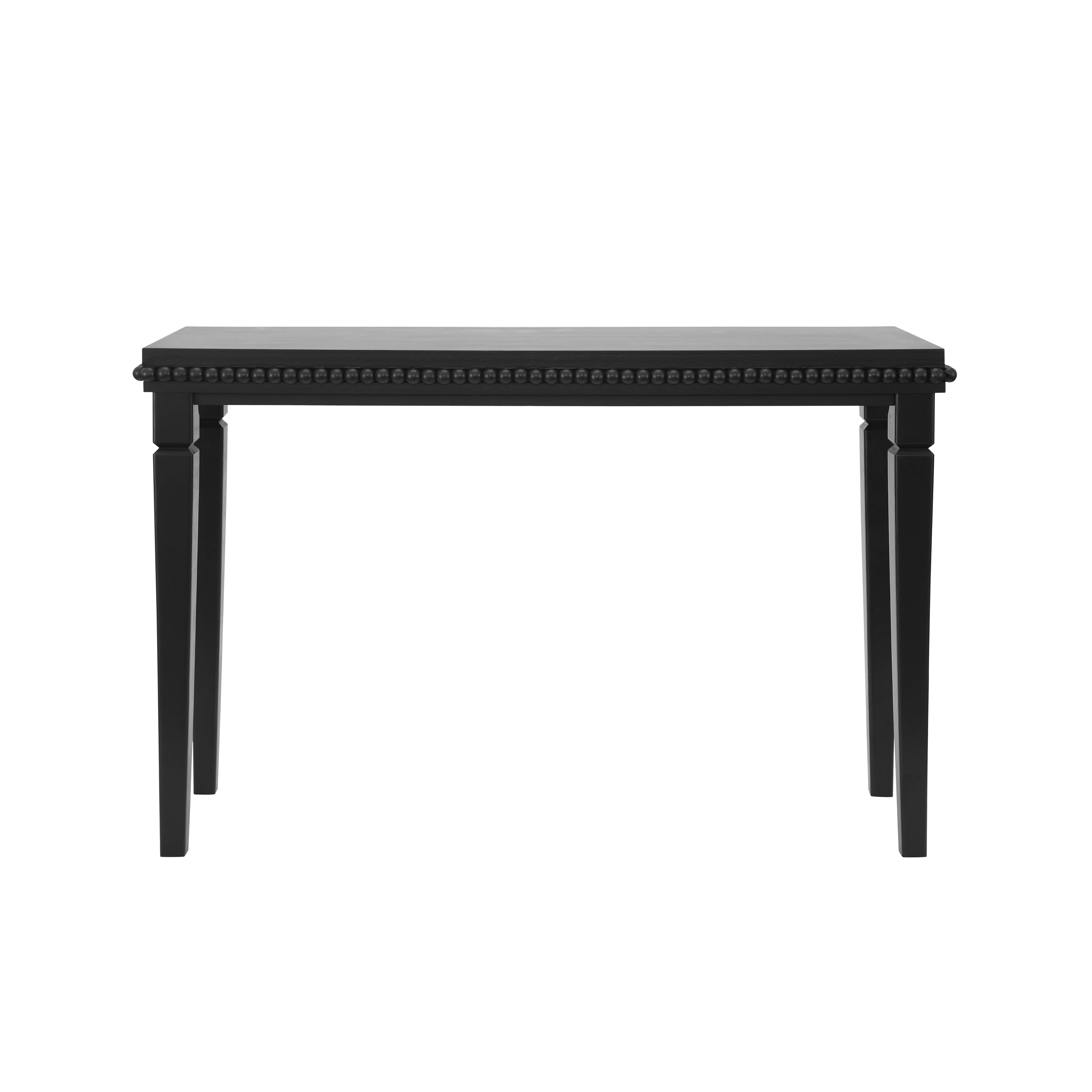 Farmhouse Console Table with Beaded Trim — [variant:N876P351928B] Black image 5