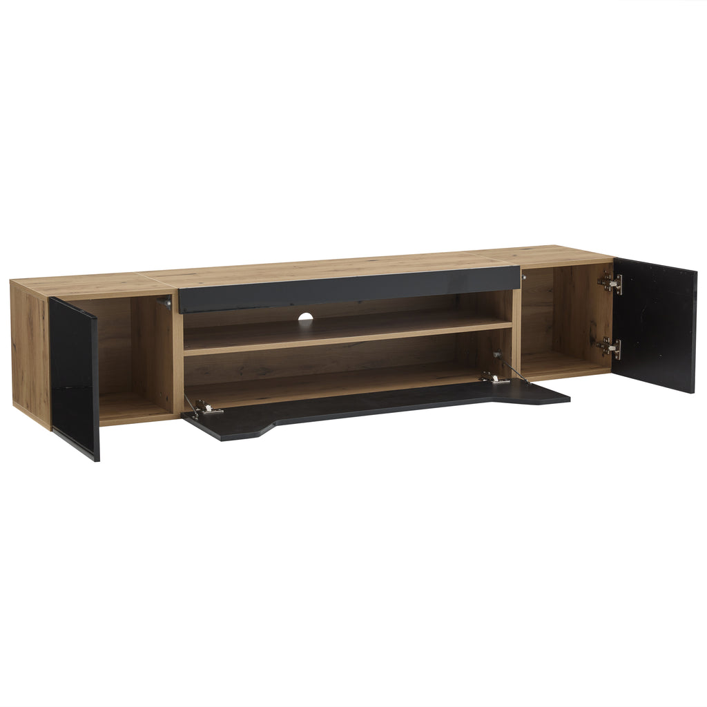 [variant:N892P428793Z] Floating LED TV Stand with Storage image 13