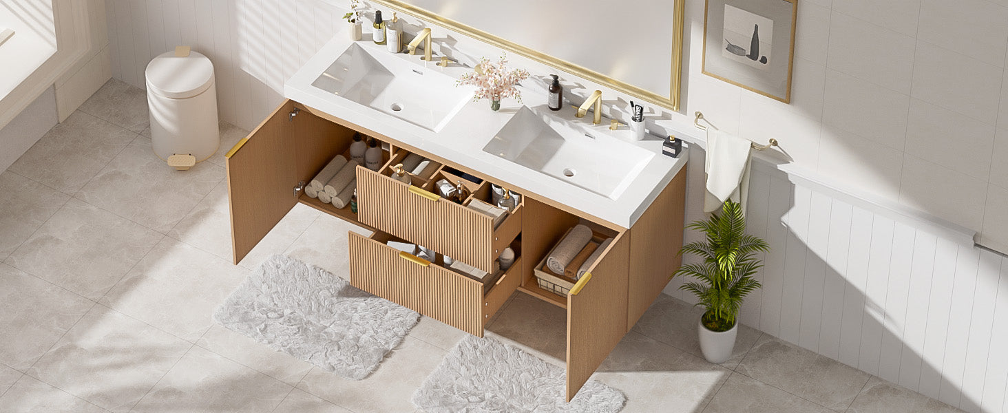 [variant:N729P000007N] Double-Sink Bathroom Vanity with SMC Top – 59.3-Inch image 27