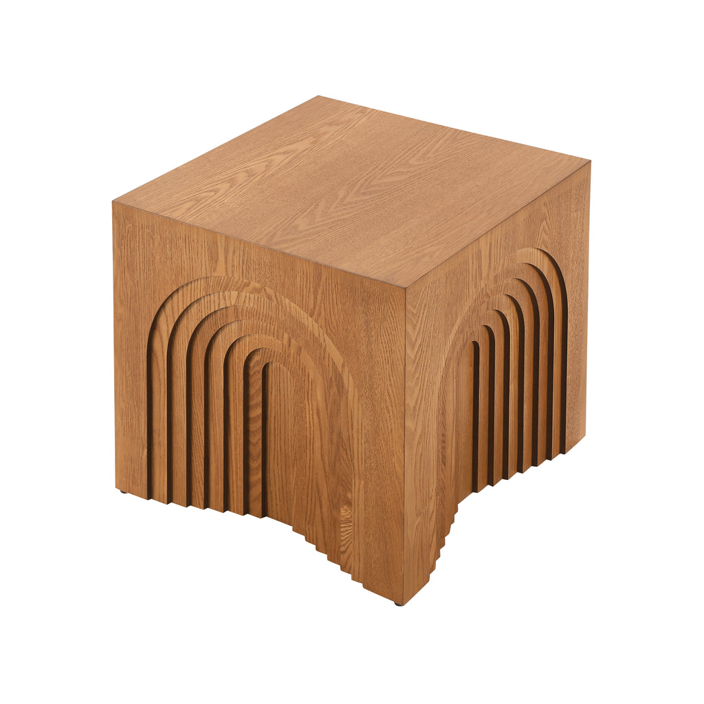 Round Wood End Table — [variant:N876P386371D] Natural & Light Brown image 6